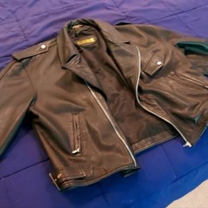 Mens danier mint xl leather riding jacket